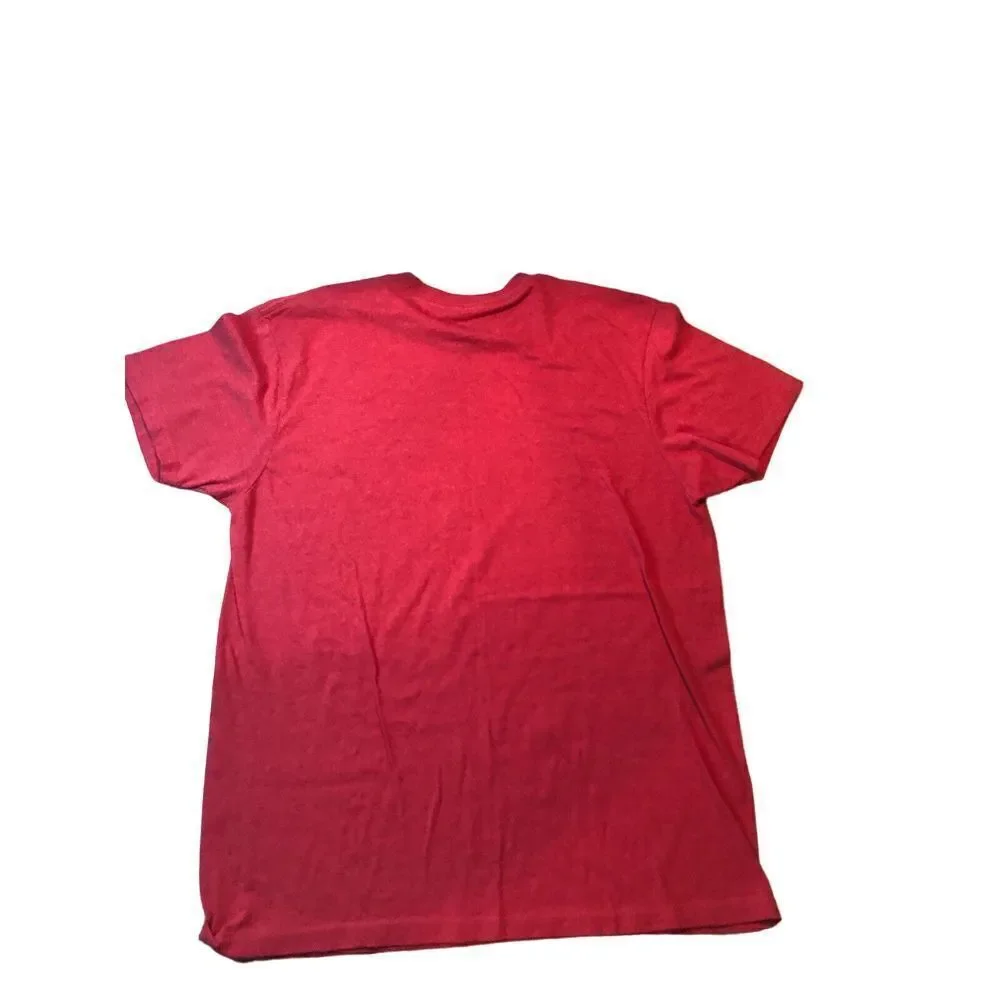 Budweiser Brand shirt Mens Large L Soft Cotton Old eagle RED vintage look‎